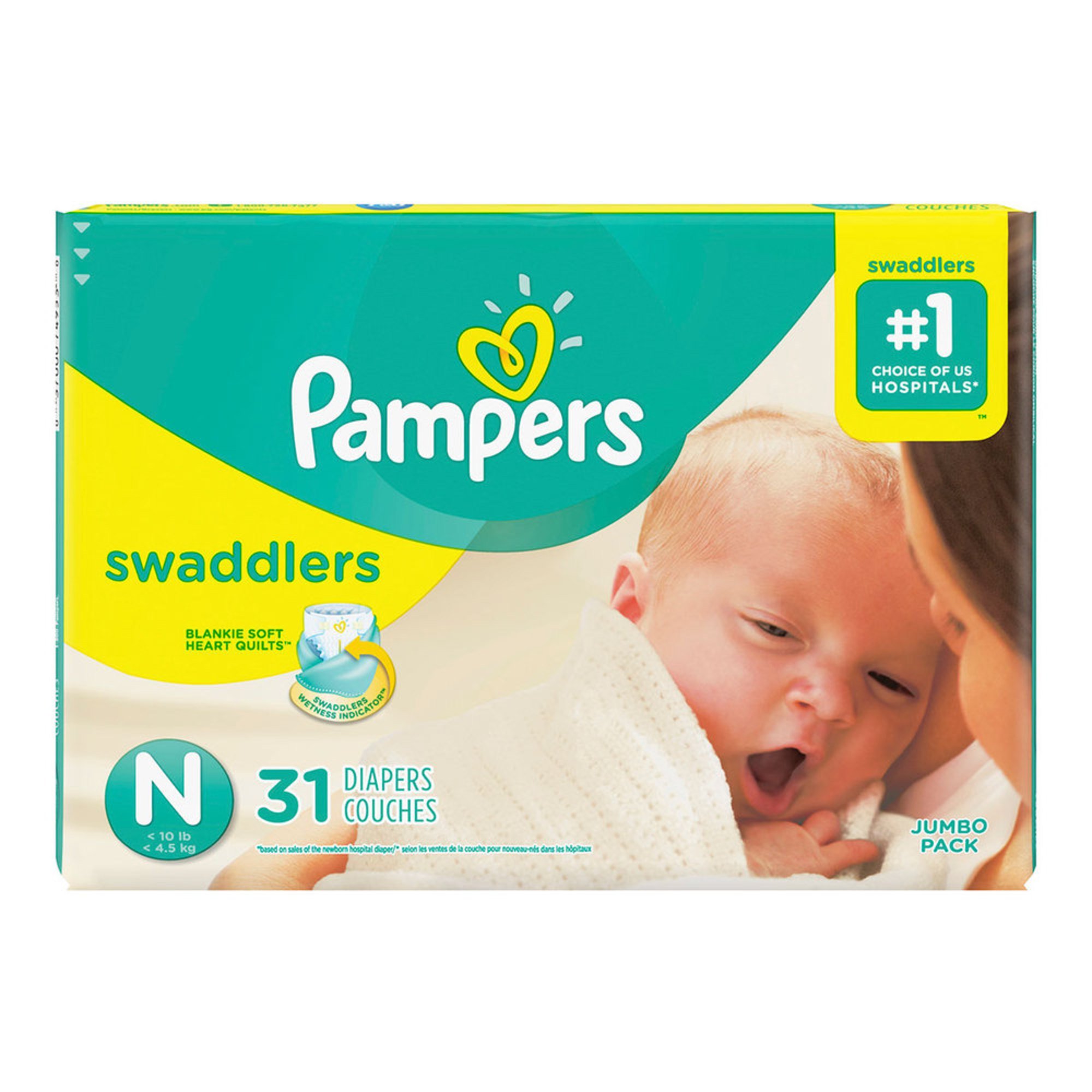 Pampers Natural Clean Unscented Baby Wipes, 192count (3