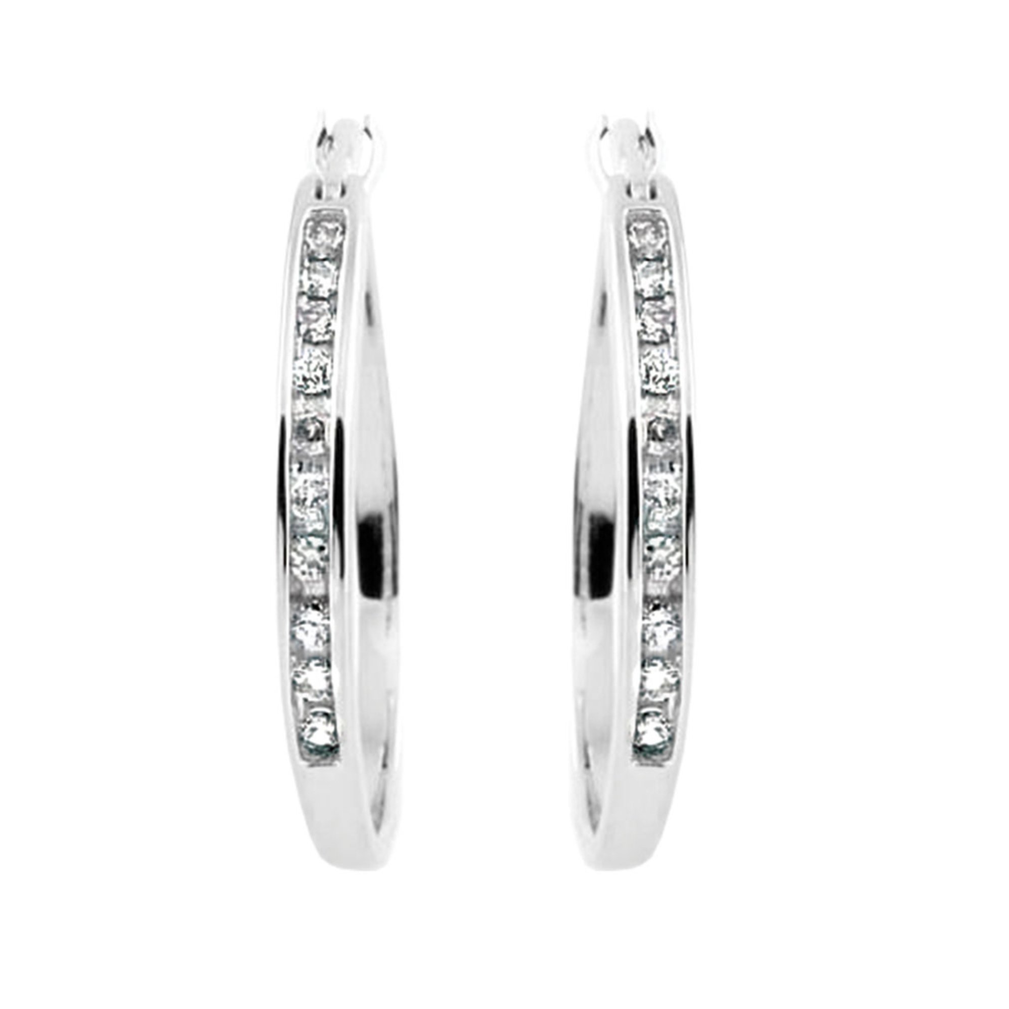 1 10 cttw diamond sterling silver earrings