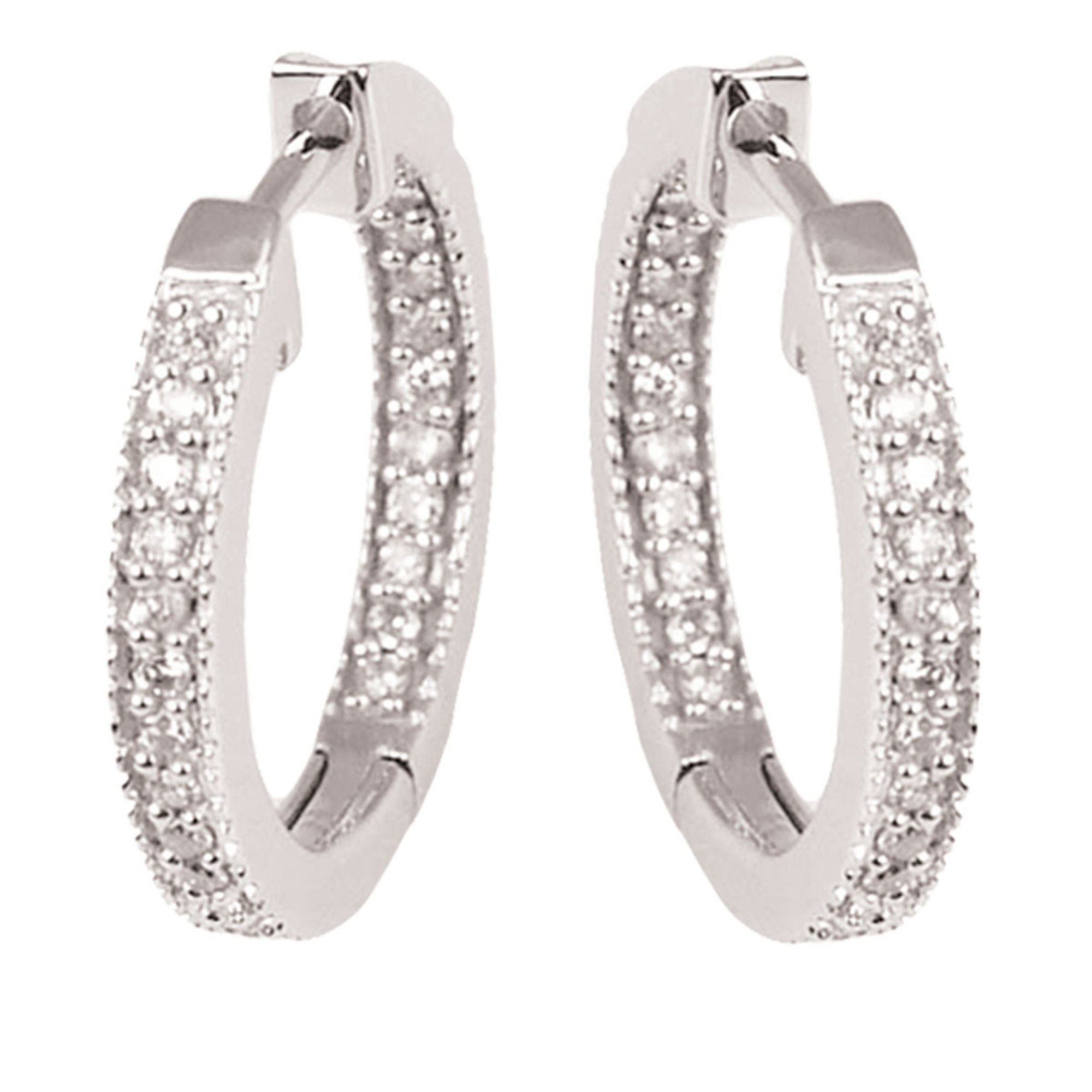 1 1 2 sterling silver hoop earrings