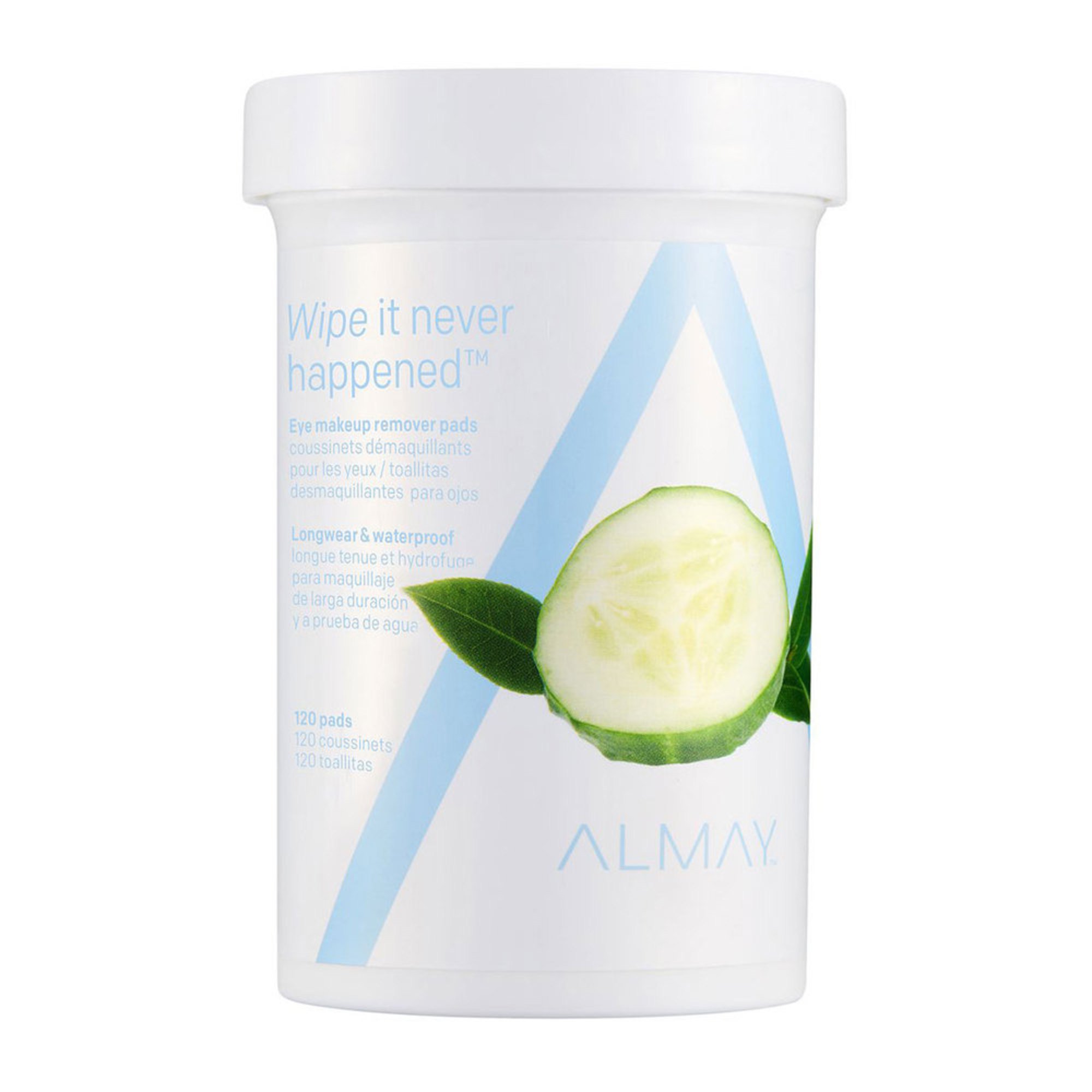 Almay Eye Makeup Remover Liquid Longwear & Waterproof Pads, 120 Pads