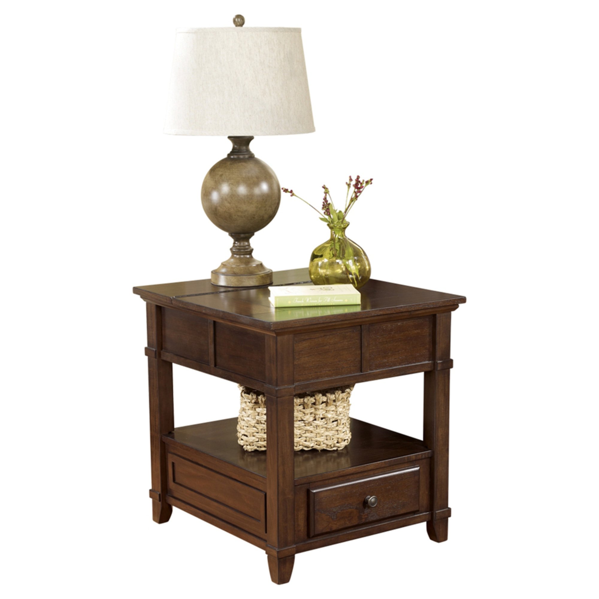 Signature Design By Ashley Gately End Table With Storage & Power