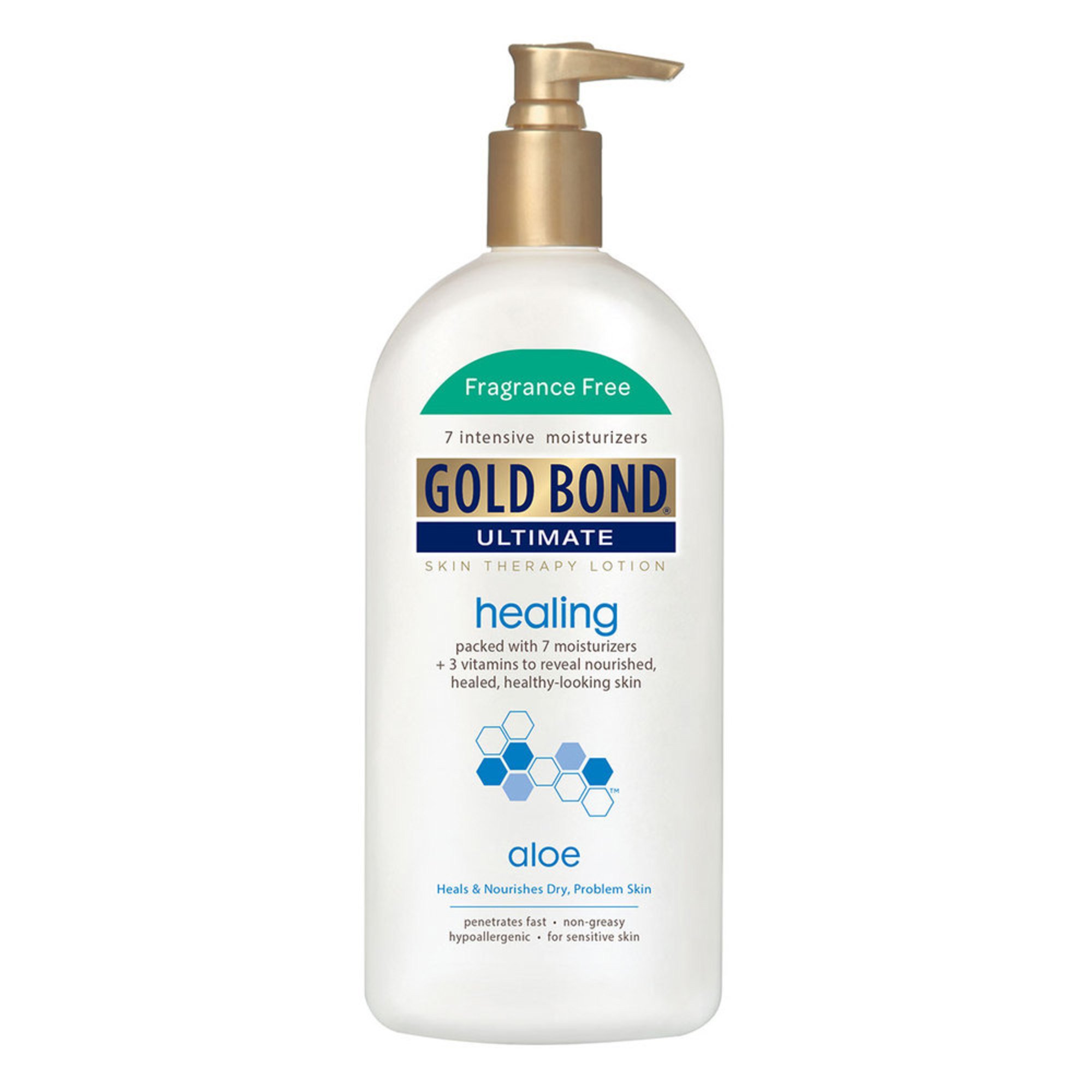Gold Bond Ultimate Healing With Aloe Fragrance Free Lotion 14oz Skin