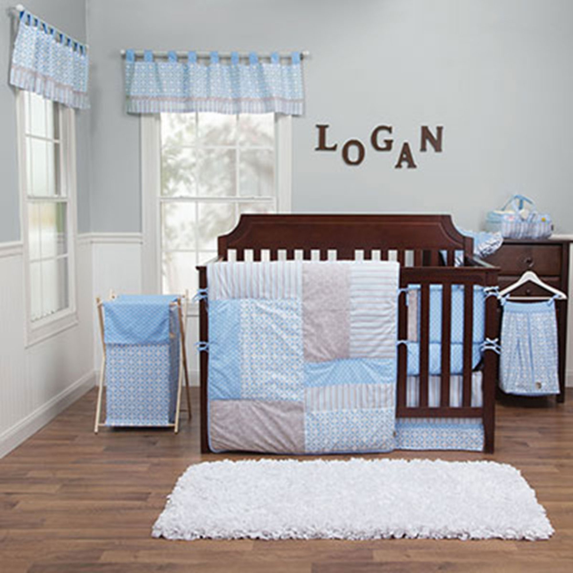 trend lab 3 piece crib bedding set