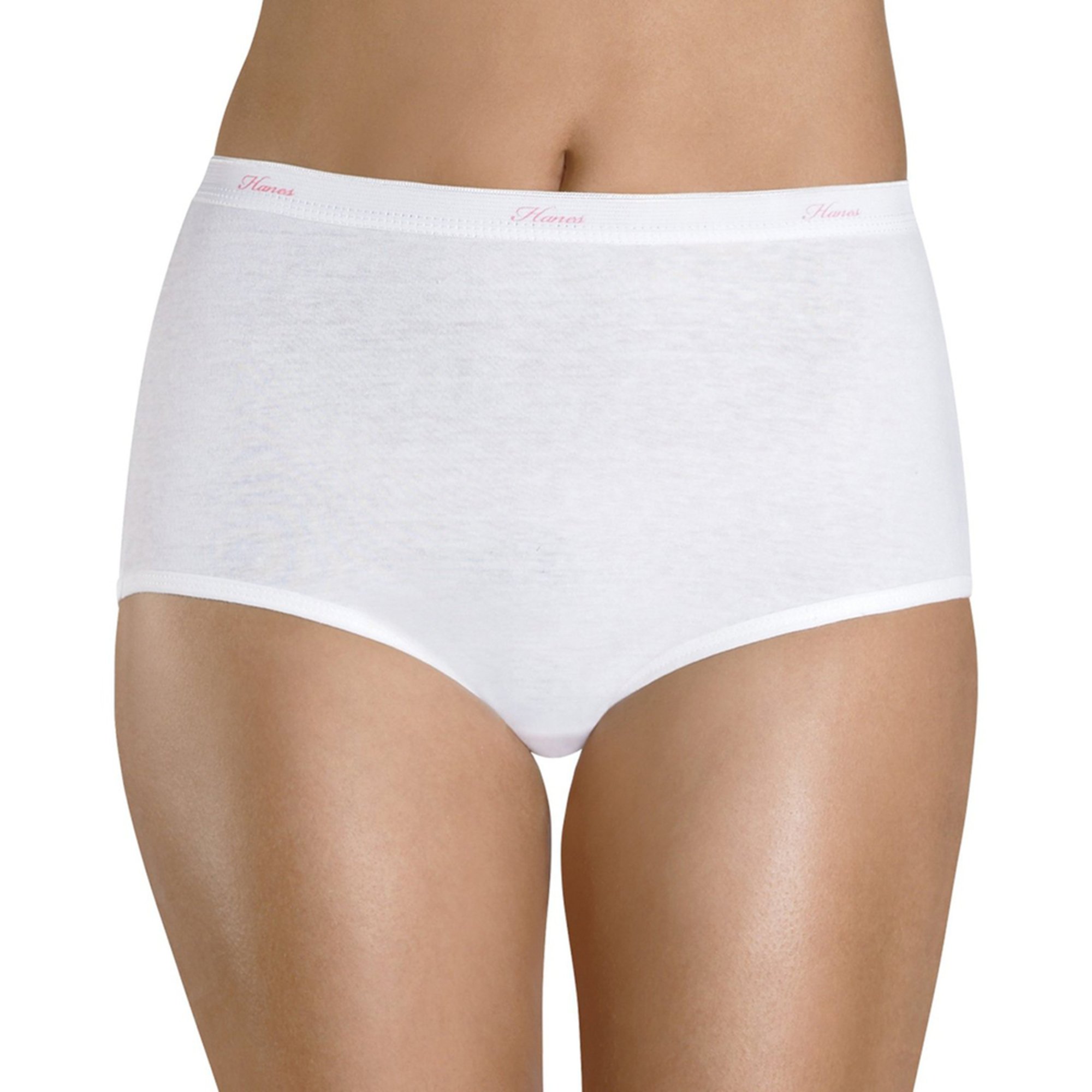 Hanes Women's 8 Pack Cotton Brief White Size 8 Brief Panties