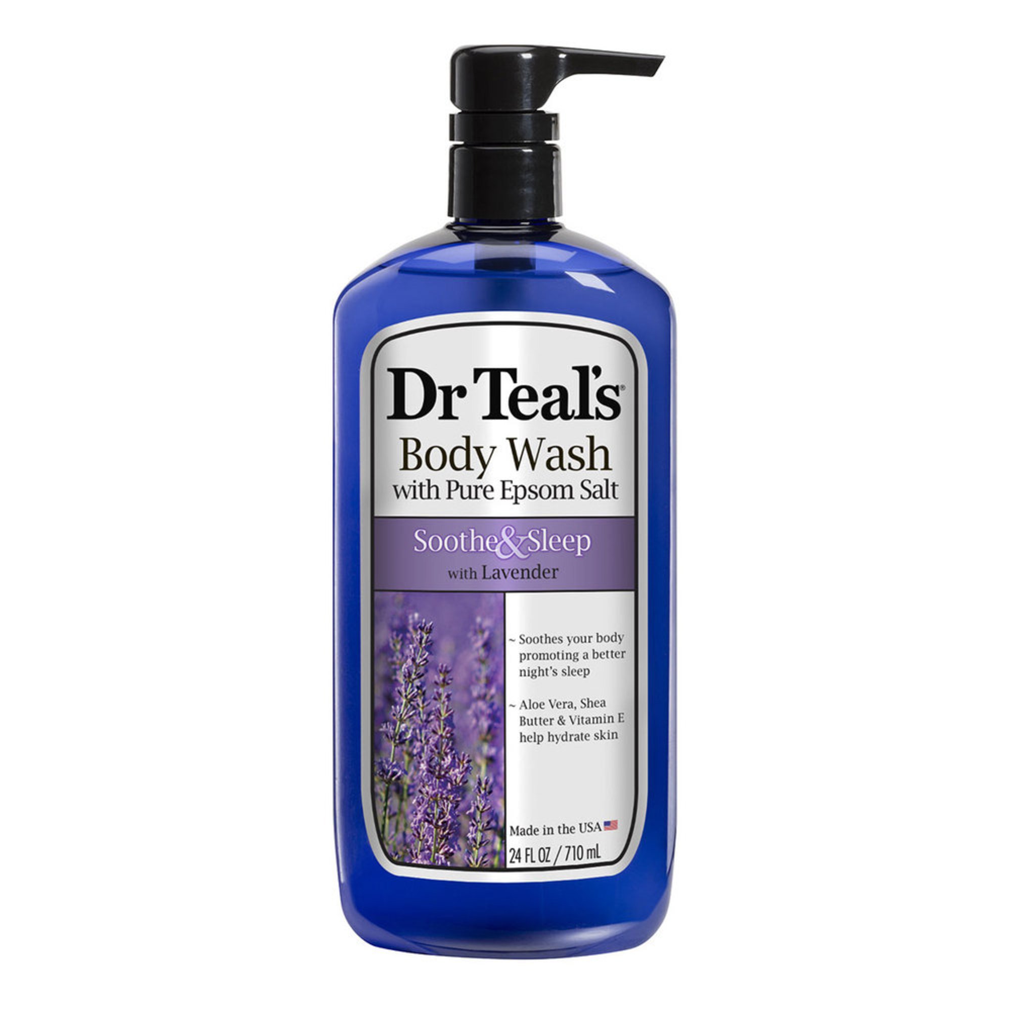 Dr. Teal's Soothe & Sleep Body Wash Lavender 24oz Shower Gel & Body