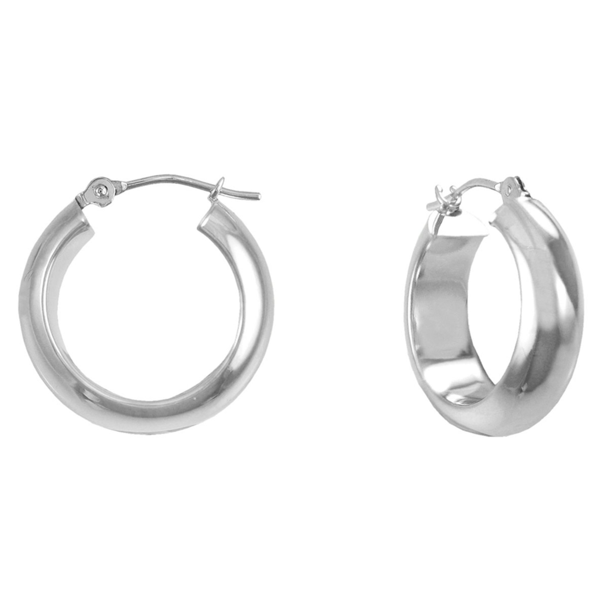14k White Gold Hoop Earrings | Gold Earrings | Accessories - Shop Your Navy Exchange - Official Site