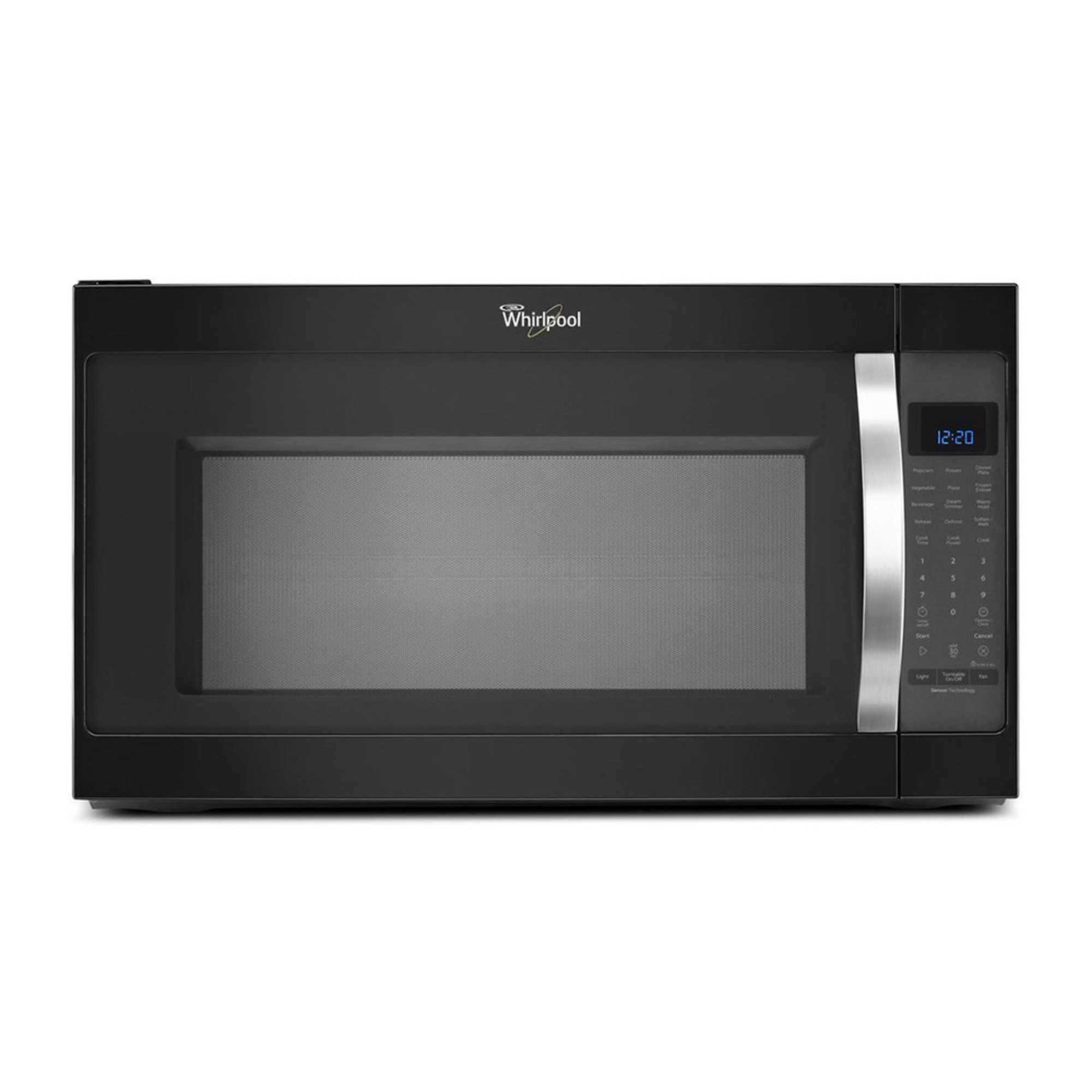 Whirlpool 2 0 Cu Ft Over The Range Microwave Oven Black Ice Whirlpool