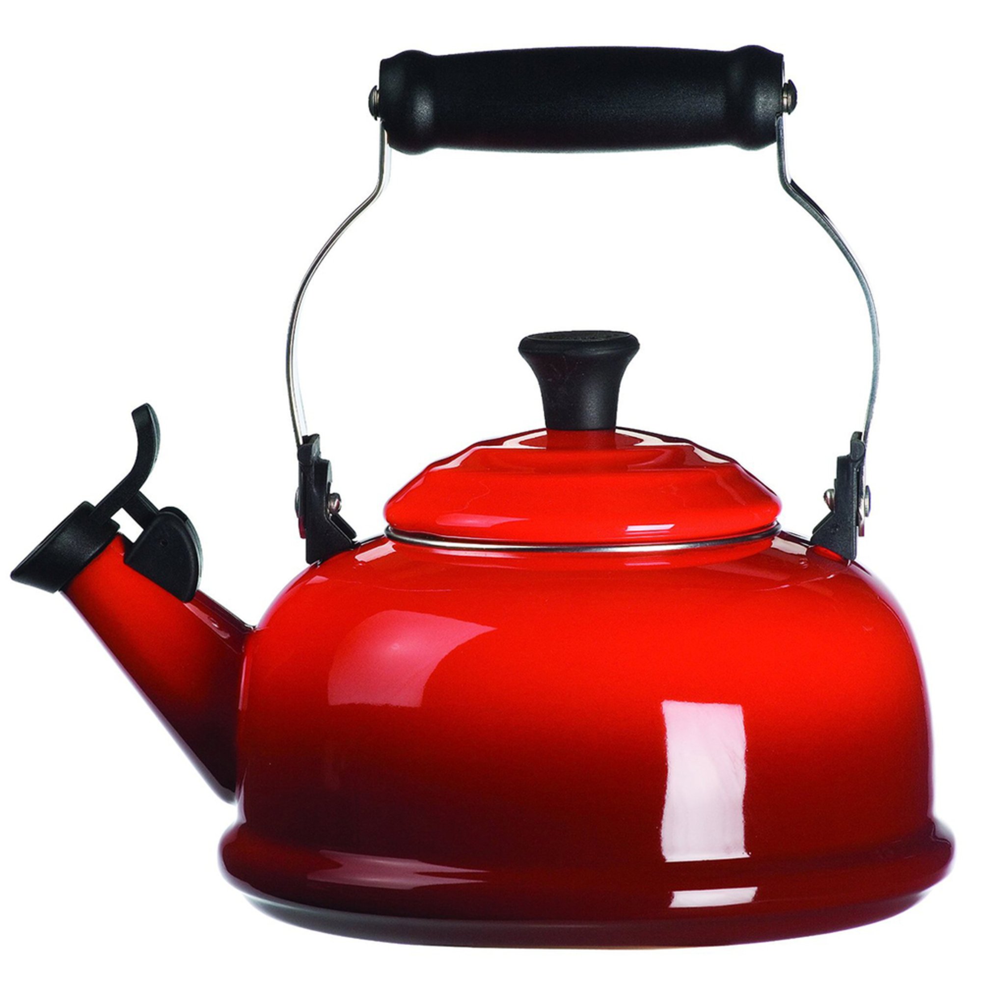 Le Creuset 1.8quart Whistling Kettle, Cerise Tea Kettles & Pots Everyday Home Shop Your