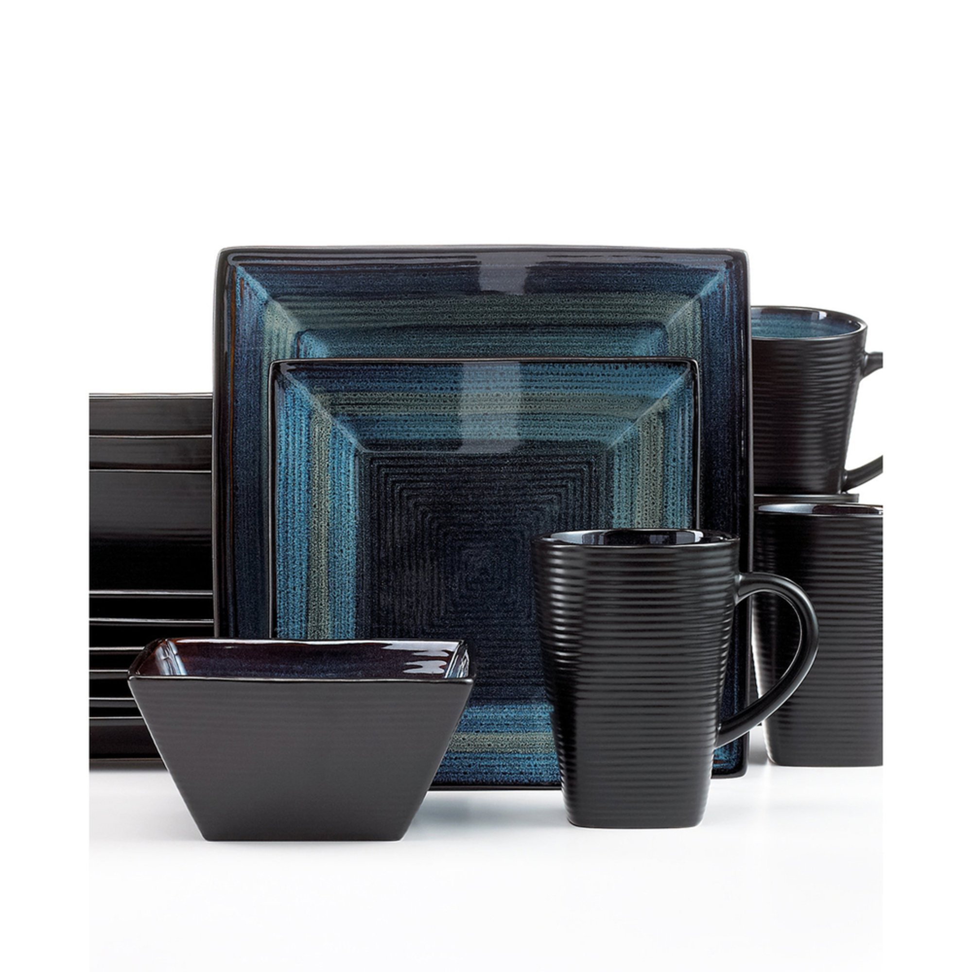 Oneida Adriatic Blue 16piece Dinnerware Set Dinnerware Sets For