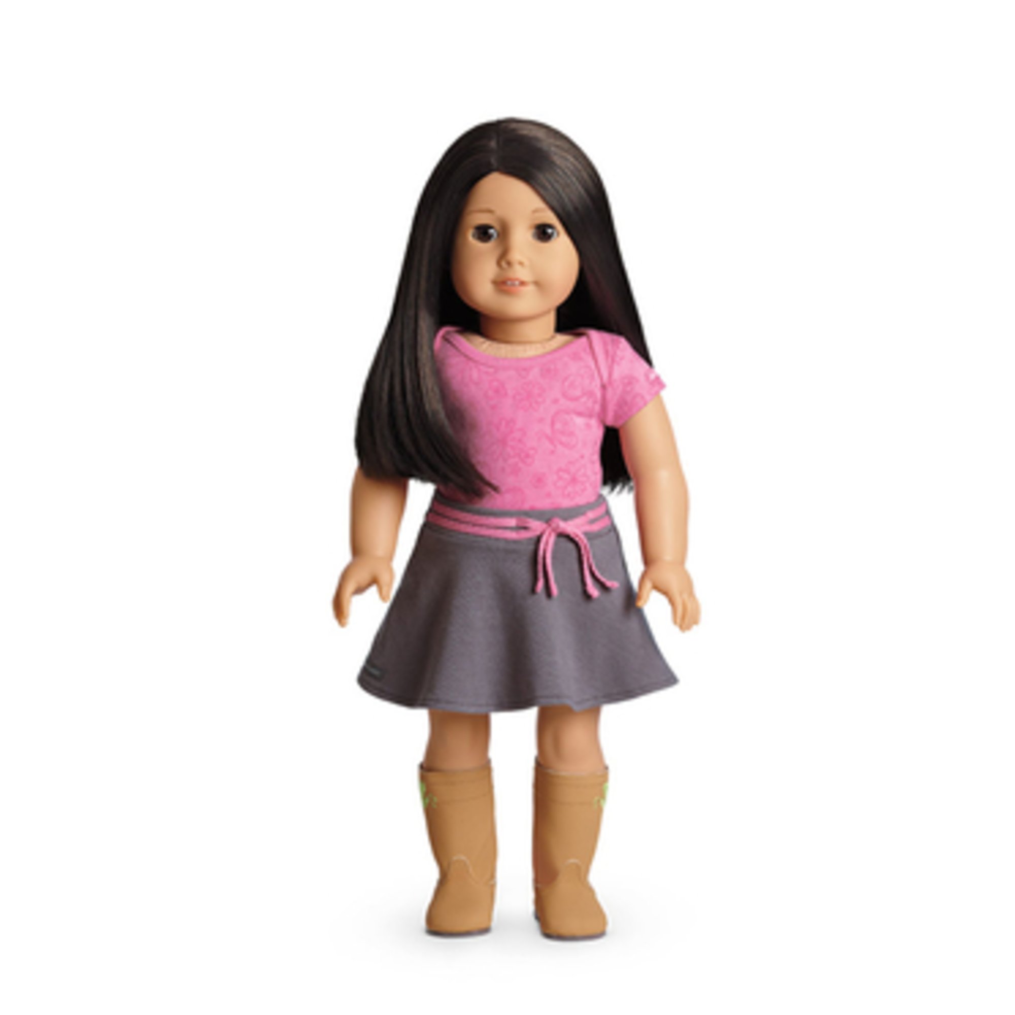 american girl my american girl light skin black brown hair brown eyes ...