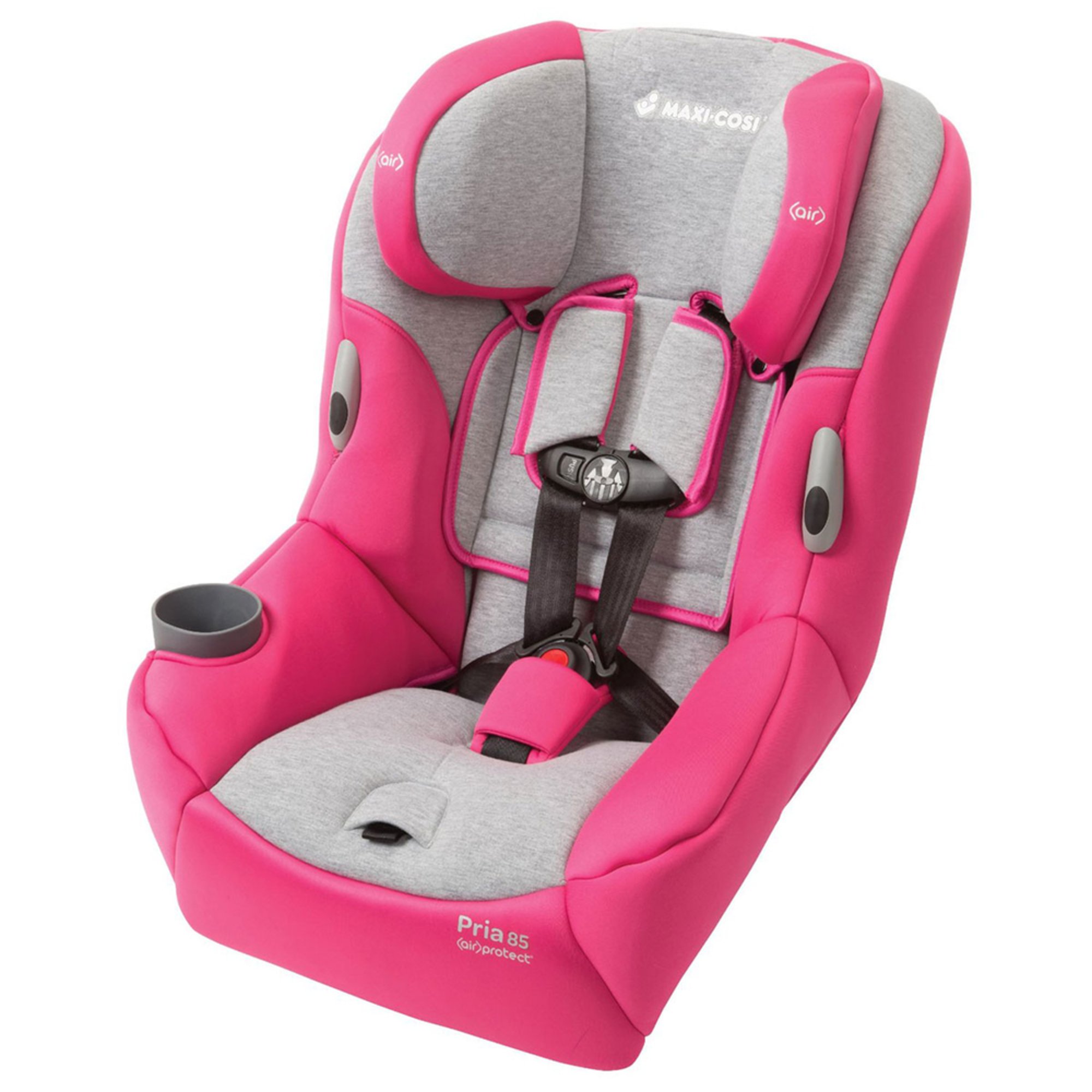 maxi cosi pink and white car seat