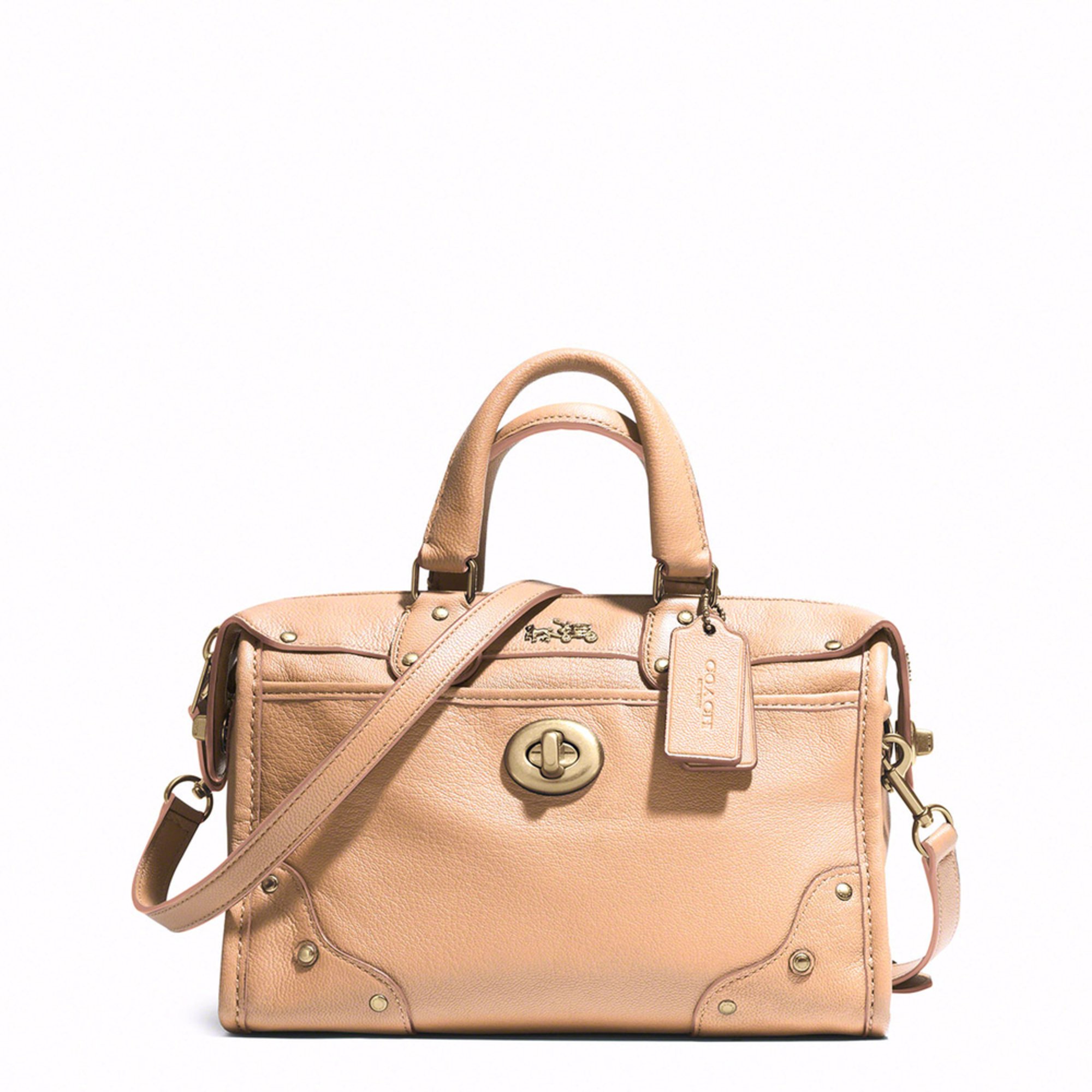 coach coach soft grain leather rhyder 24 satchel apricot based on 0 ...