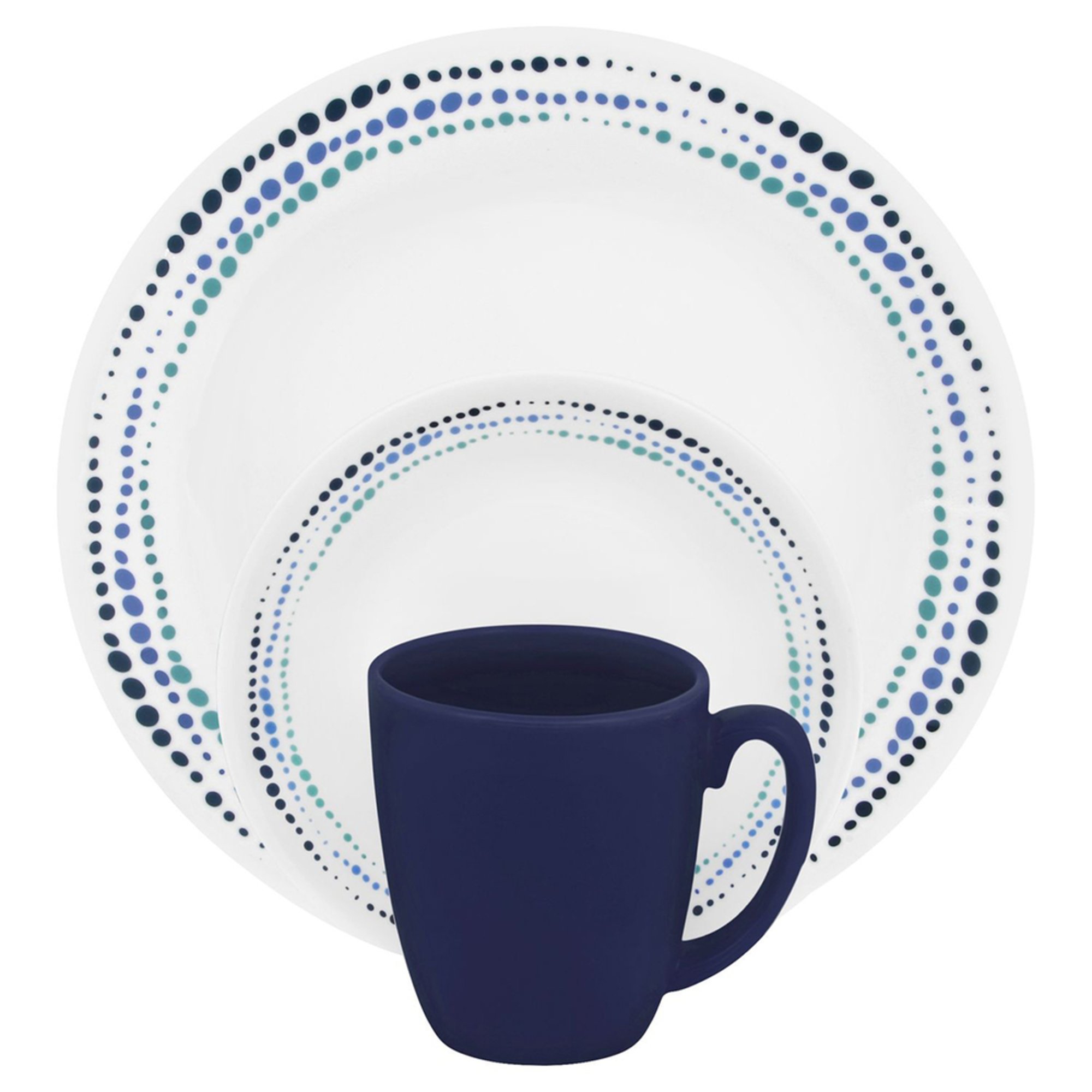 Corelle Ocean Blues 16piece Dinnerware Set Dinnerware Sets For The