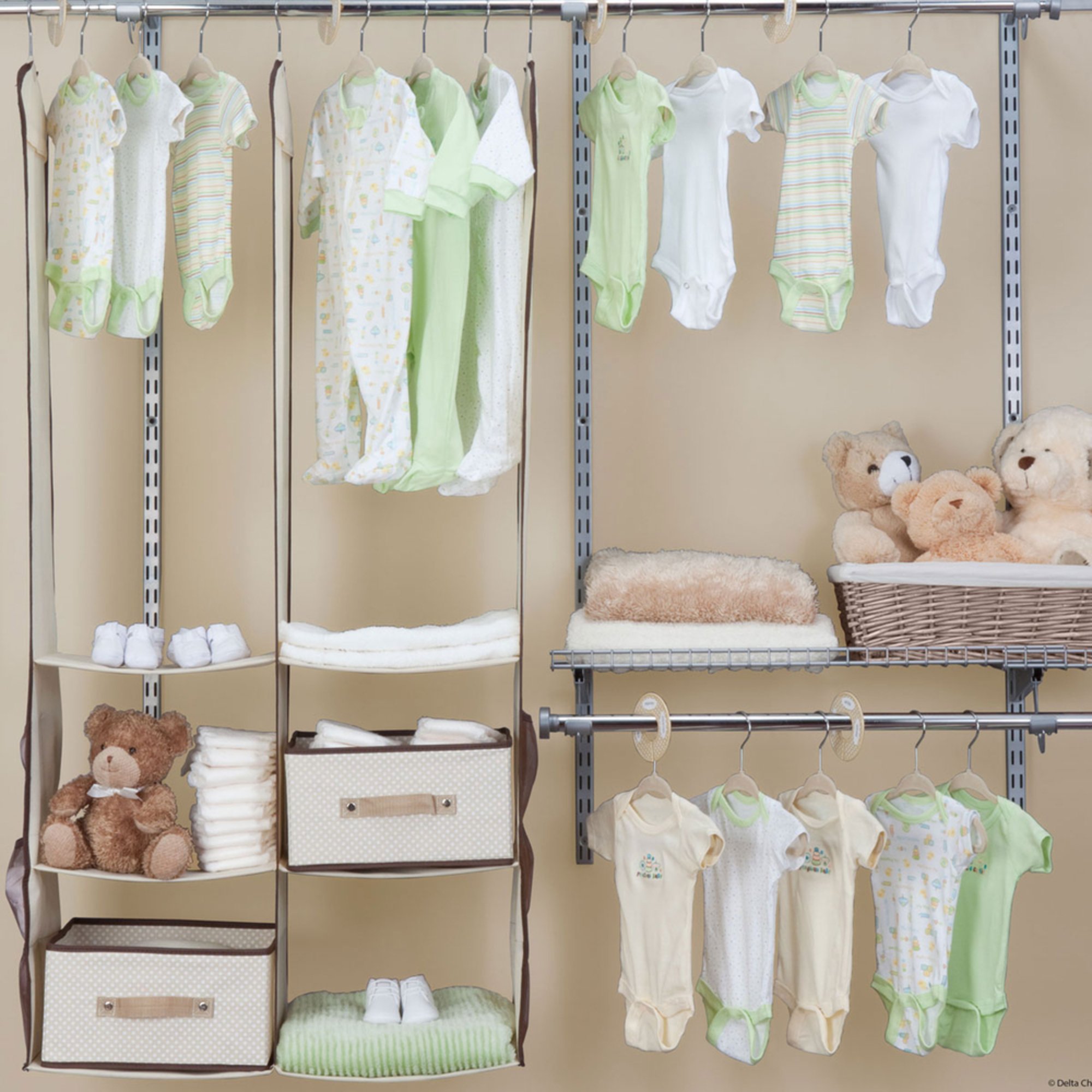 Delta 24 Piece Nursery Closet Organizer Set Organizers Your Delta 24 Piece Nursery Closet Organizer Set