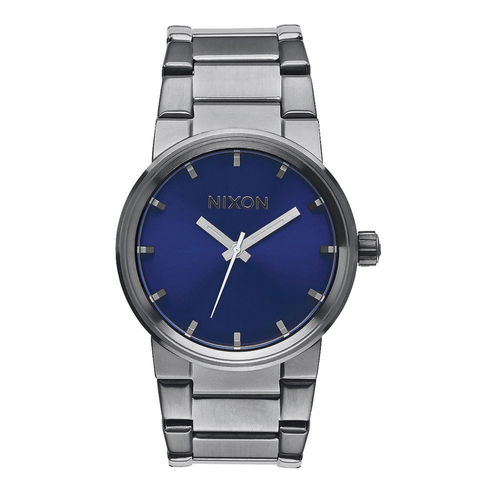 nixon nixon men s cannon cobalt sunray dial gunmetal watch 39 5mm ...