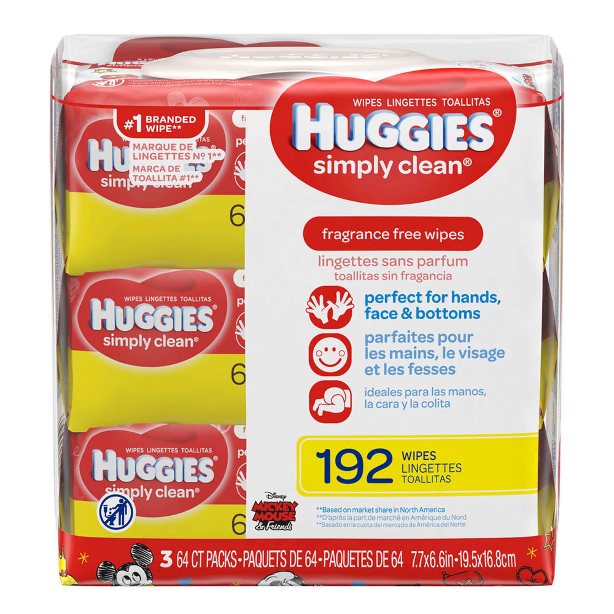 huggies face and hand wipes