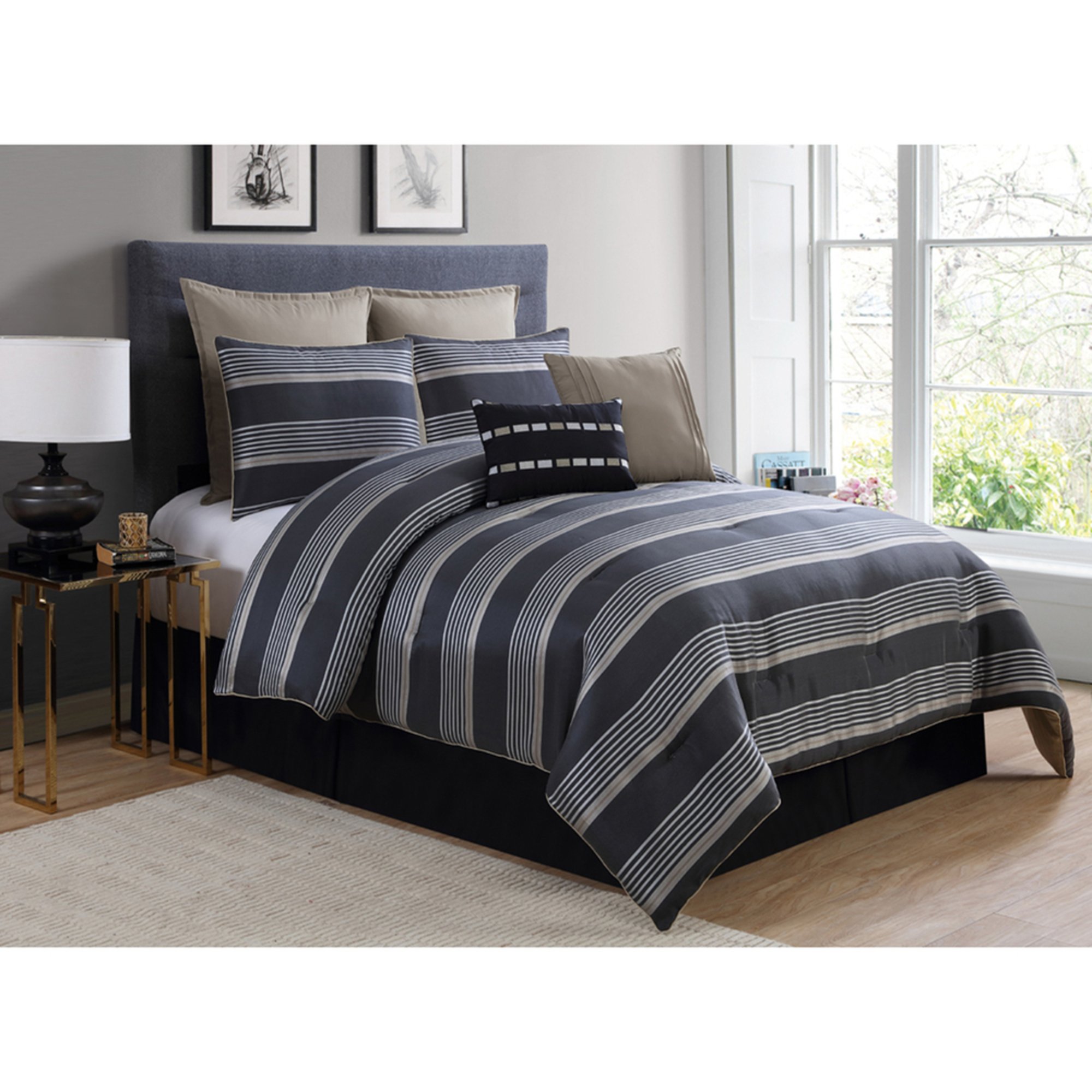 harbor home gold queen 8 piece comforter set indigo denim harbor home gold queen 8 piece comforter set indigo denim