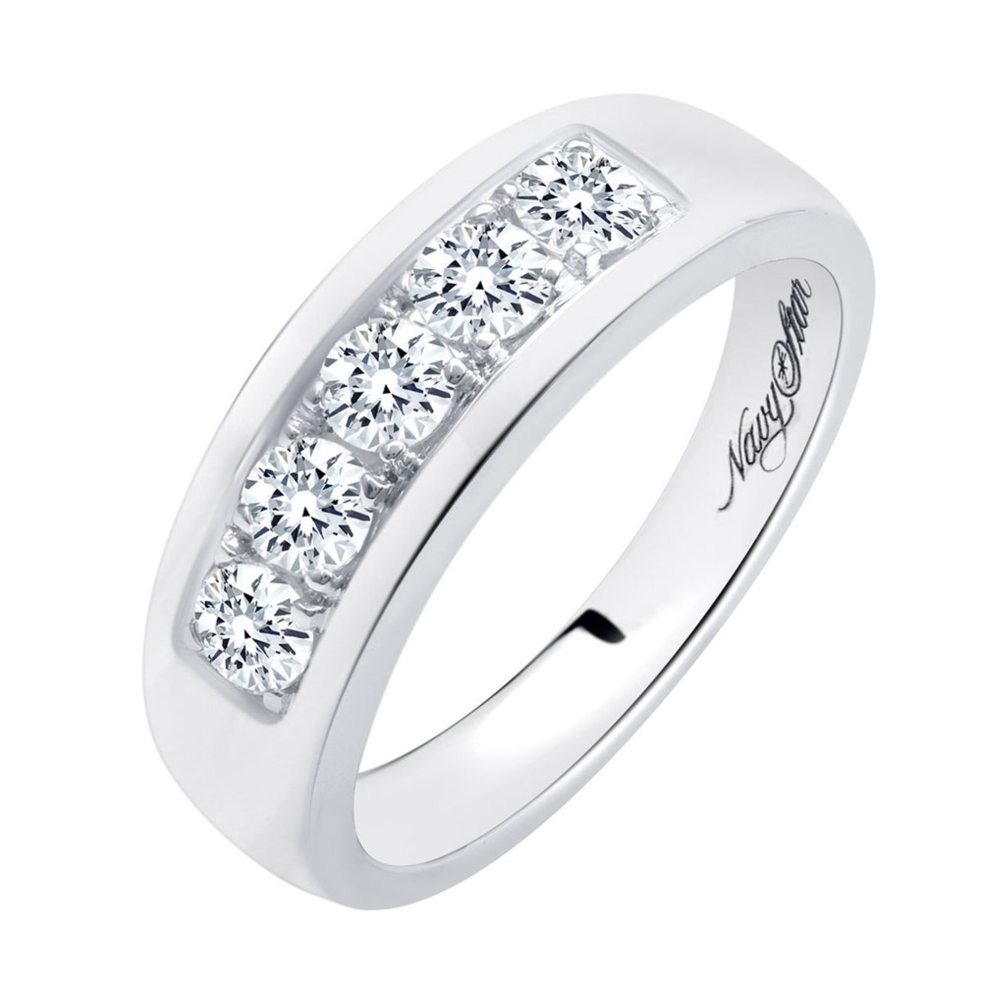 double diamond ring band